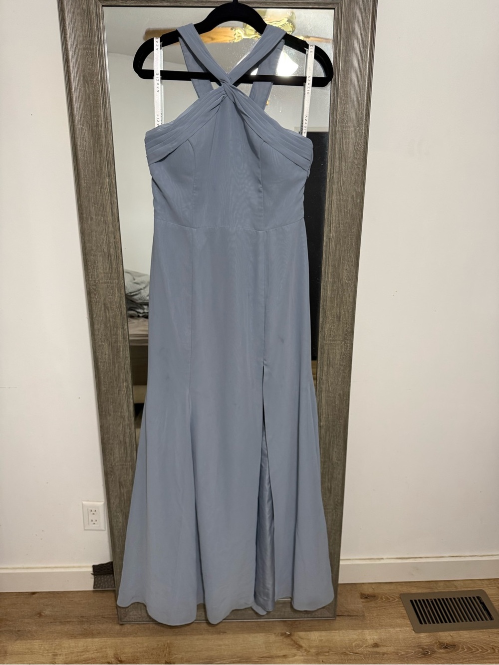 Slate Blue Azazie Bridesmaid Dress